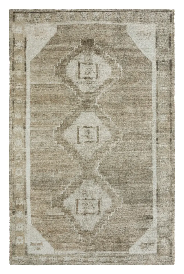 Mergildo CSN10 Tufted Geometric Green Area Rug (8'6"X11'6")