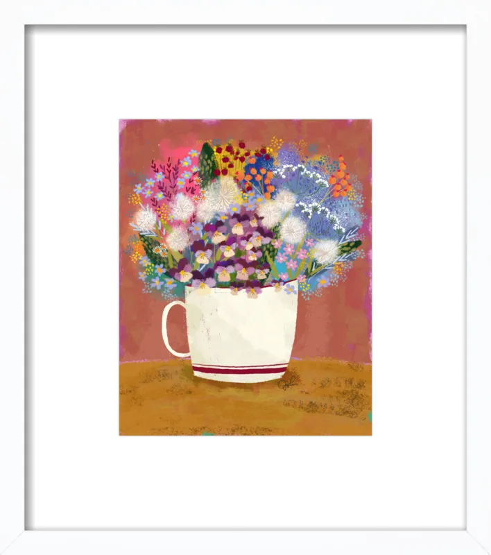 Violas in Russet by Joy Laforme for Artfully Walls
