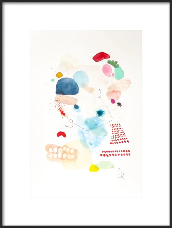 Red diamonds by Victoria Gonzalez for Artfully Walls