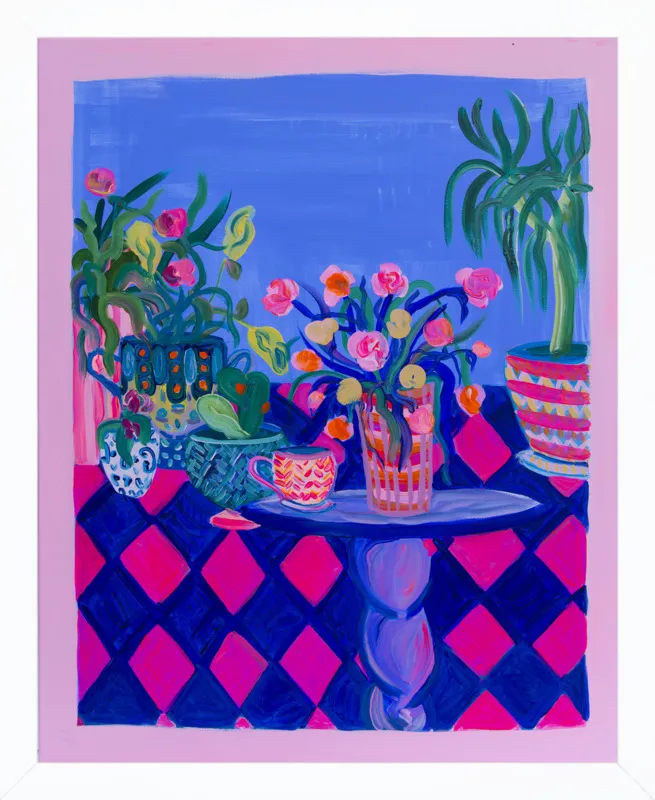 Pots and Plants painting by Davina Shefet for Artfully Walls