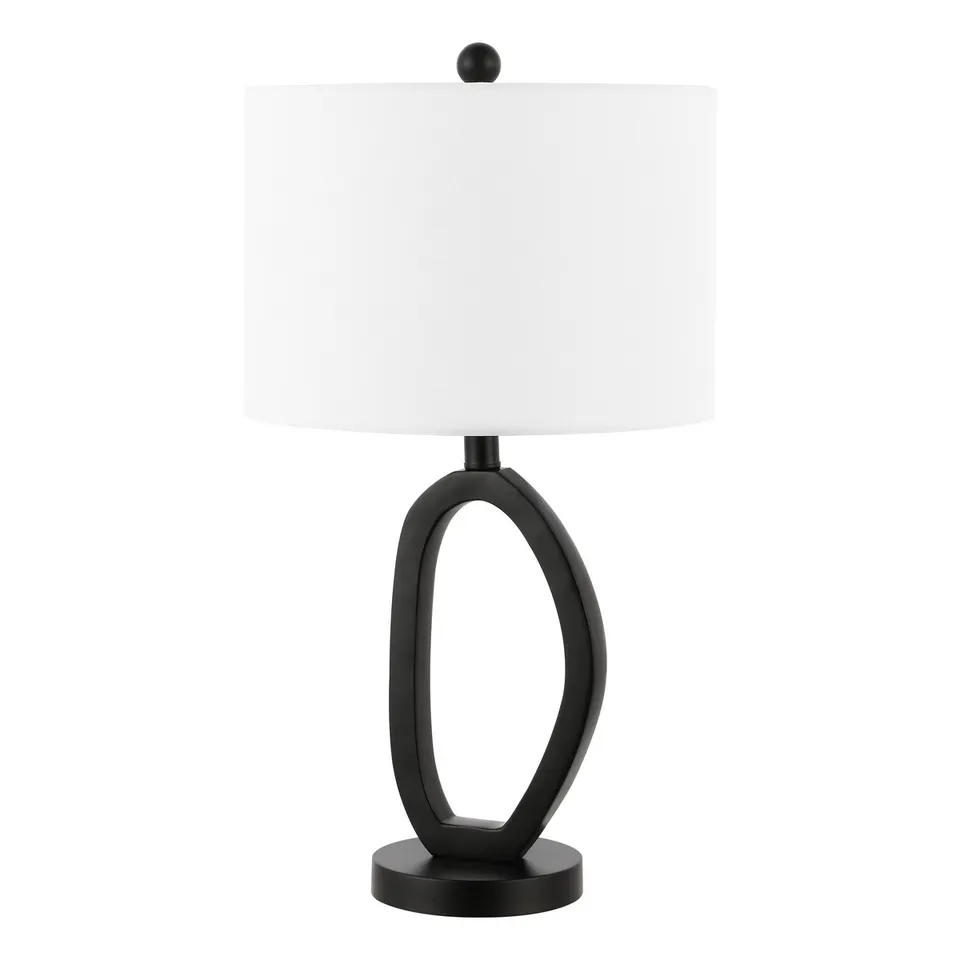 Verne 24 Inch Table Lamp - Black