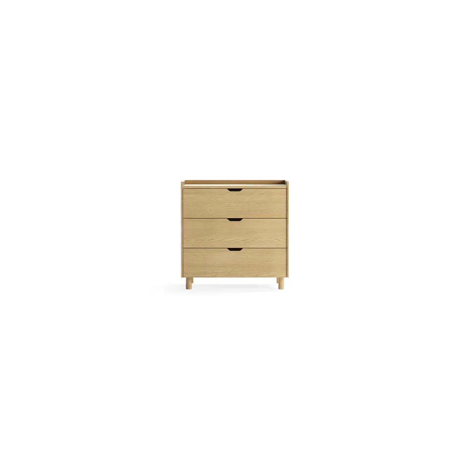 Prospect 3-Drawer Low Dresser - Oak - Wood