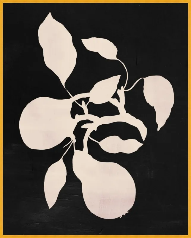 pears black and white by Ruti Shaashua for Artfully Walls