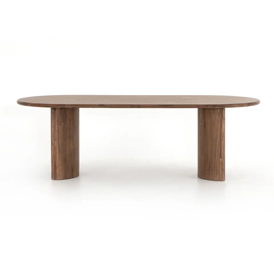 Paden Dining Table-Seasoned Brown Acacia