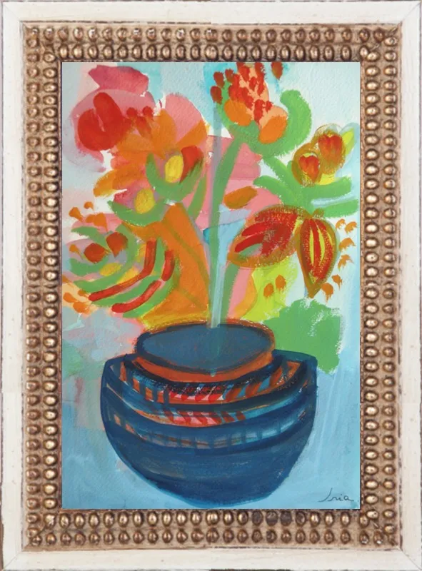 Red Flowers by Iria Fernandez Alvarez for Artfully Walls