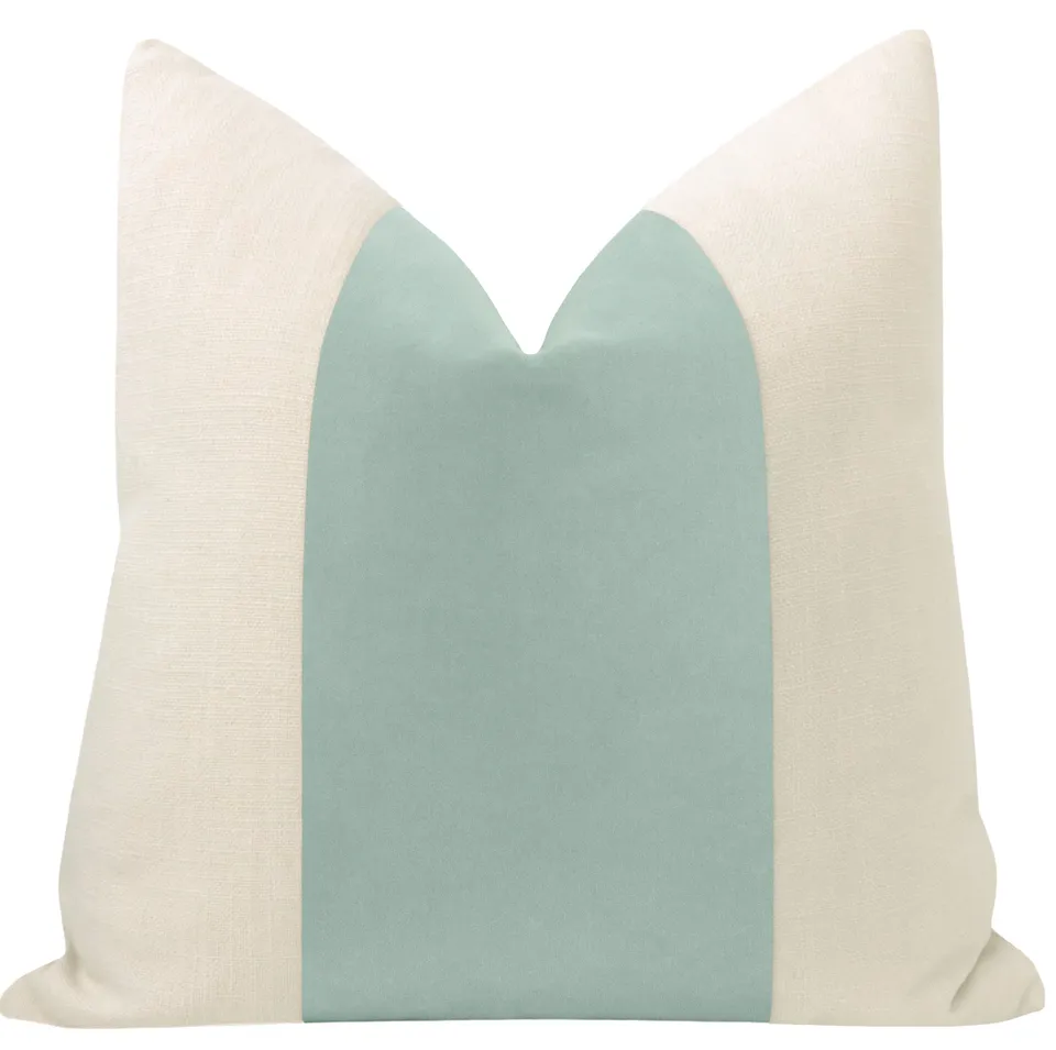 PANEL :: STUDIO VELVET // SEA BLUE - 20” X 36” KING SHAM