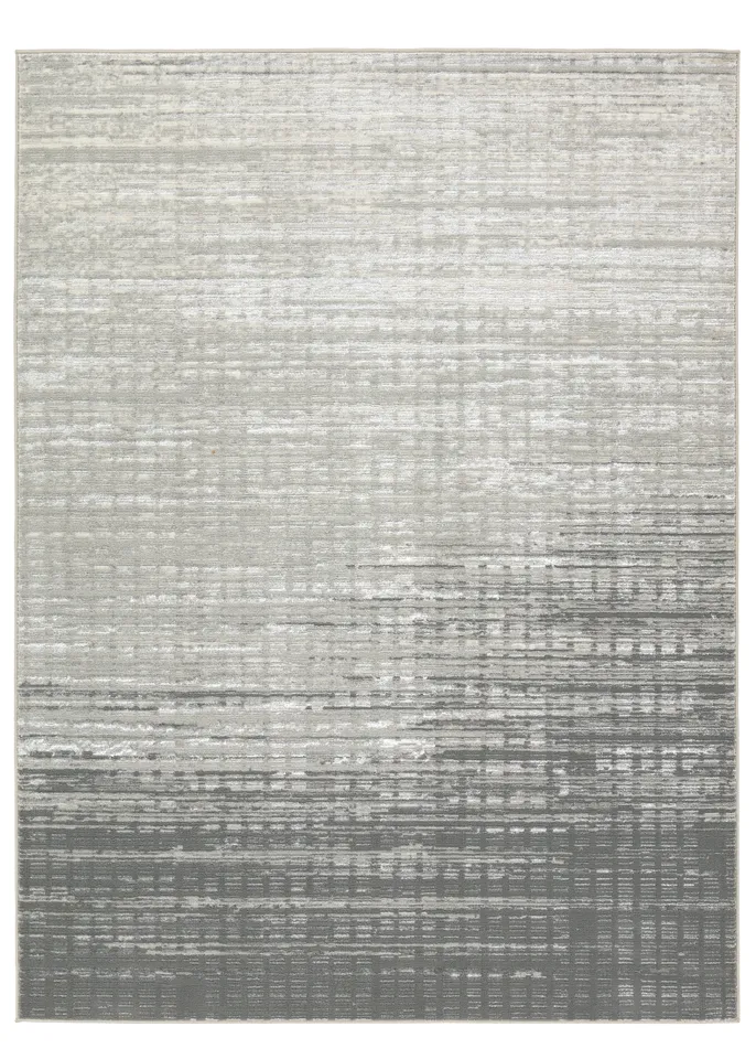 Label J Tungsten GLM02 Abstract Gray Area Rug (9'9"x13'6")
