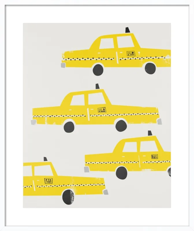New York Taxis by Mark & Suumin - Fox & Velvet for Artfully Walls