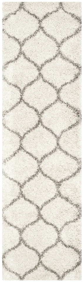 Arlo Home Woven Area Rug, SGH280A, Ivory/Grey,  2' 3" X 8'