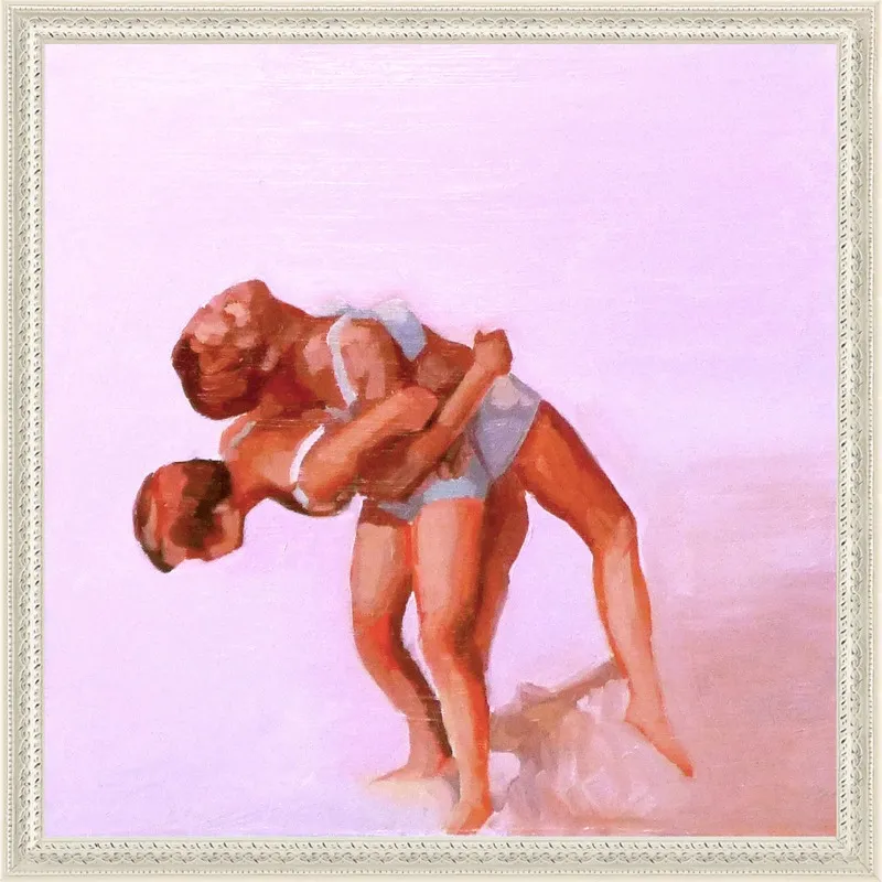wrestling by Mary Sinner for Artfully Walls