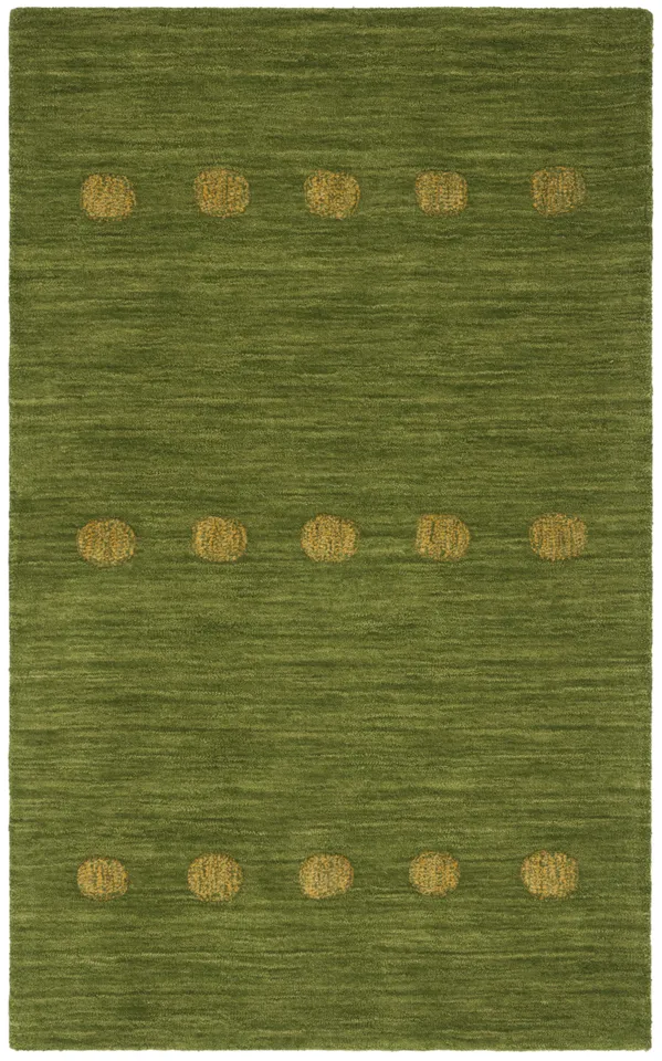 Arlo Home Hand Loomed Area Rug, HIM590Y, Green,  3' X 5'