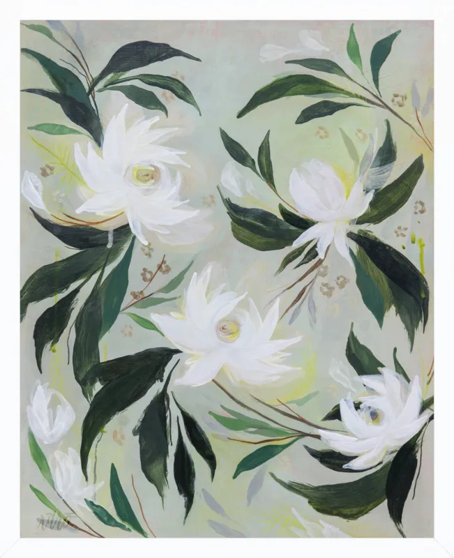 White Gardenia by Rachel Roe for Artfully Walls