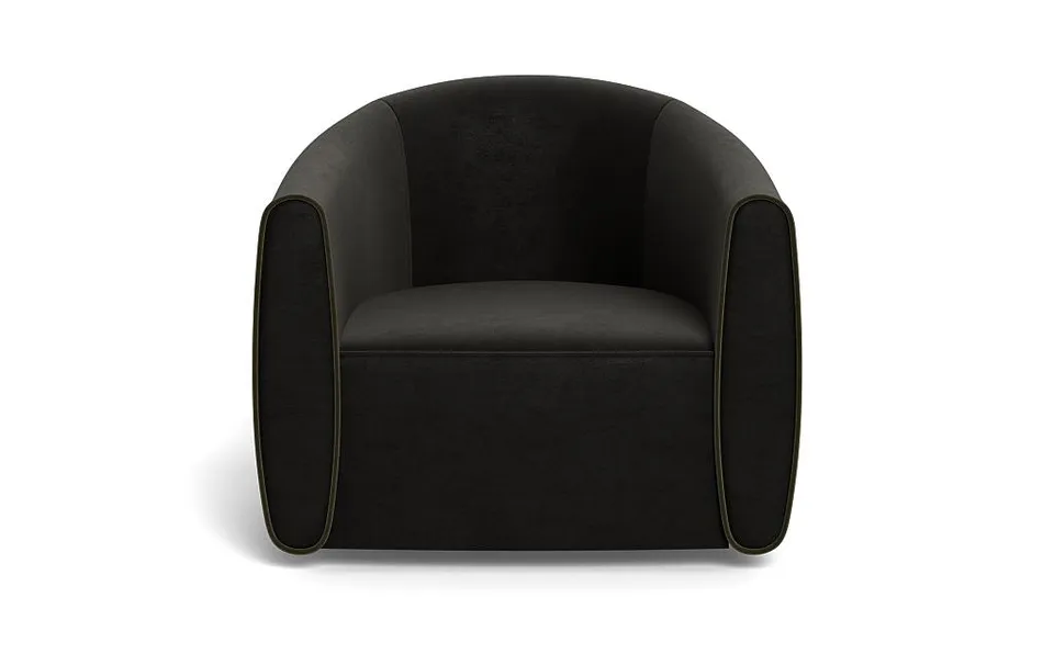 Lawson Swivel Chair with Contrast Piping