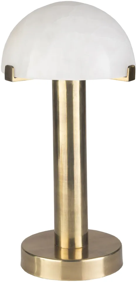 Ursula Metallic - Brass Antiqued 15"H x 8"W x 8"D Accent Table Lamp