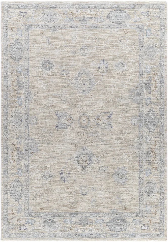Virginia Beige Indoor 2' x 3'11" Machine Woven Rug