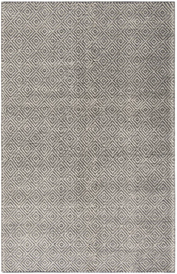 Arlo Home Hand Woven Area Rug, VRM305Z, Ivory/Black,  5' X 8'