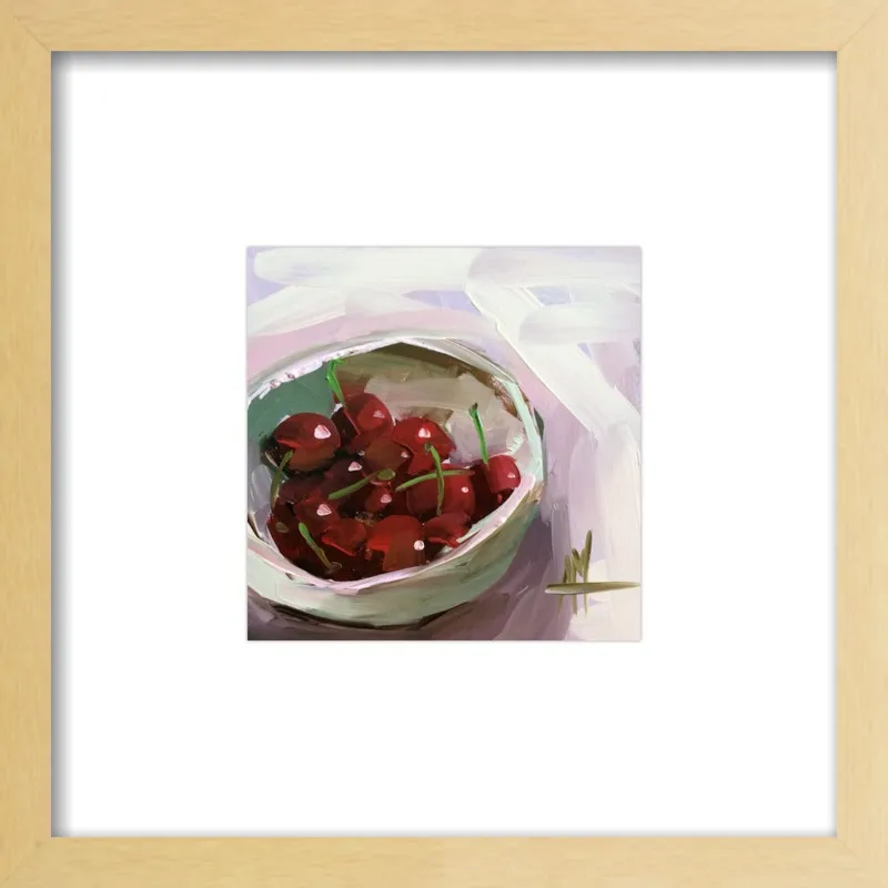 bowl of cherries no. 7 by Angela Moulton for Artfully Walls