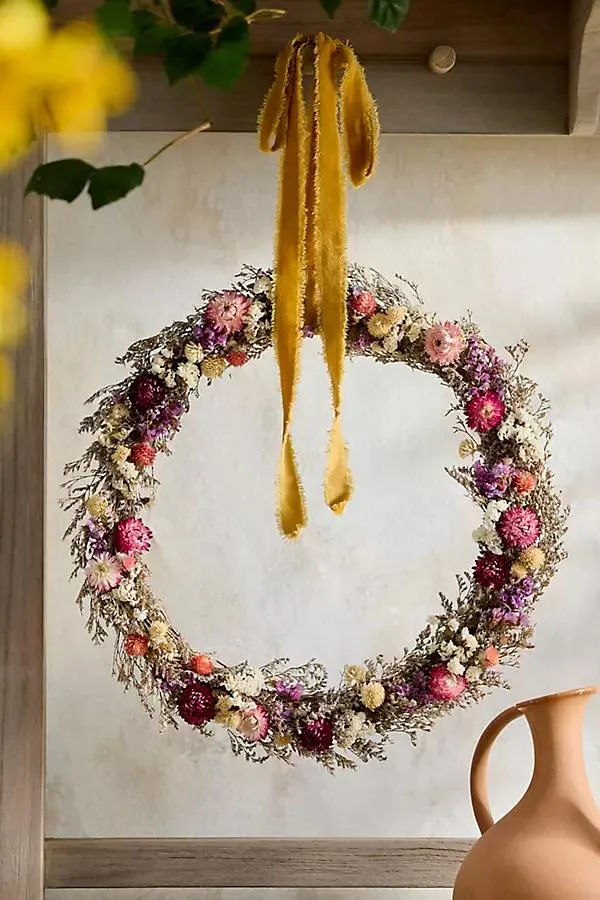Floral Confetti Circlet Wreath