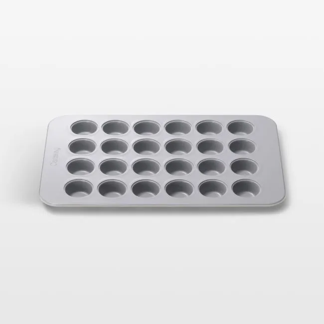 Caraway ® Grey 24-Cup Ceramic Nonstick Mini Muffin Pan