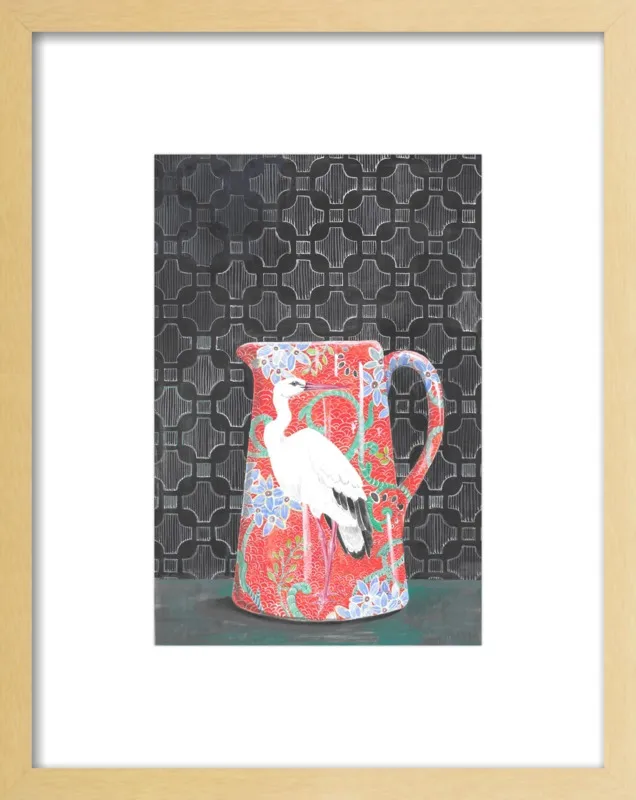 Red Vase by Miri Eshet for Artfully Walls