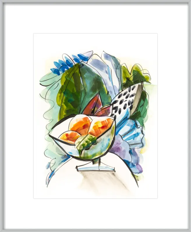 Still life with oranges by Becky Aubry for Artfully Walls
