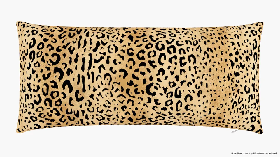 Throw Pillow Cover 14" x 30", Leopard, 14" x 30"