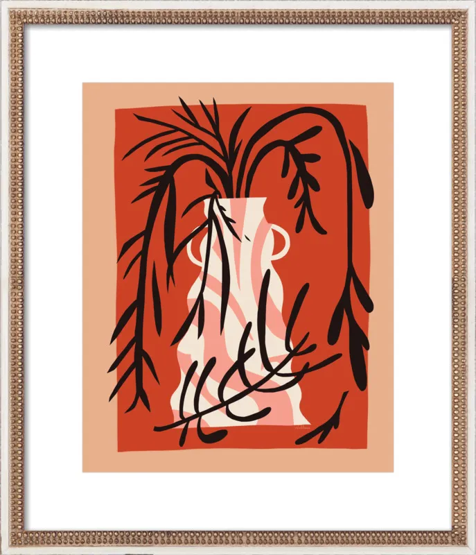 vase in rust by Erin Wallace for Artfully Walls