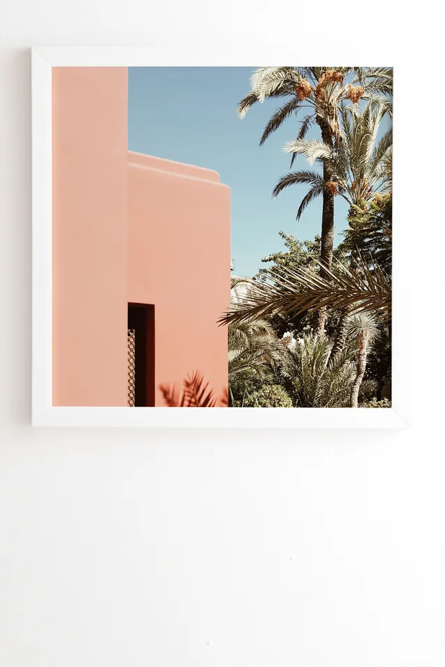 Hacienda by Gale Switzer - Framed Wall Art Basic White 12" x 12"