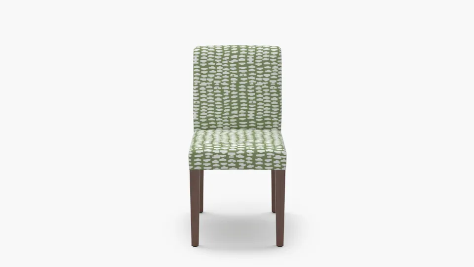 Signature Dining Chair, Olive Odalisque, Walnut Square Tapered Leg