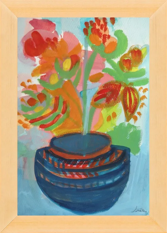 Red Flowers by Iria Fernandez Alvarez for Artfully Walls