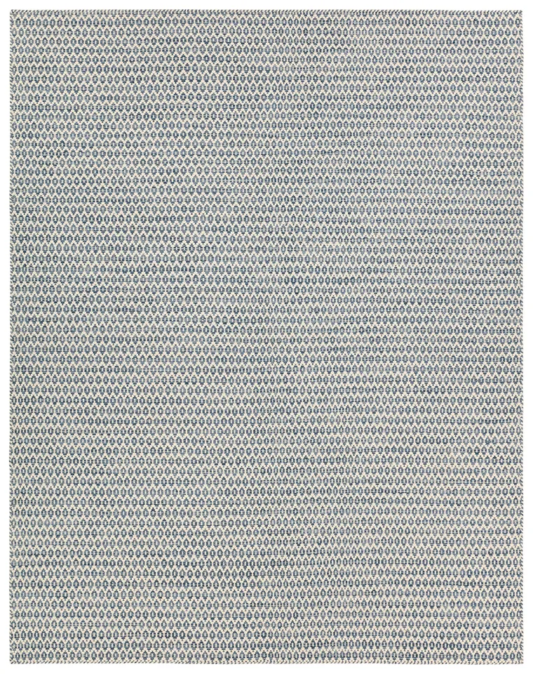 Pompano ENC08 Handmade Geometric Blue Area Rug (12'x15')