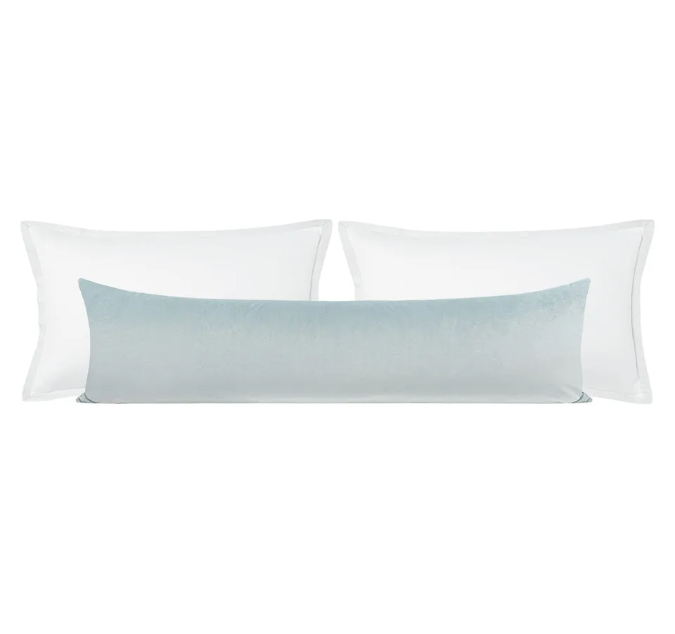 THE XL LUMBAR :: MELROSE VELVET // MIST - SWATCH 4" X 4"