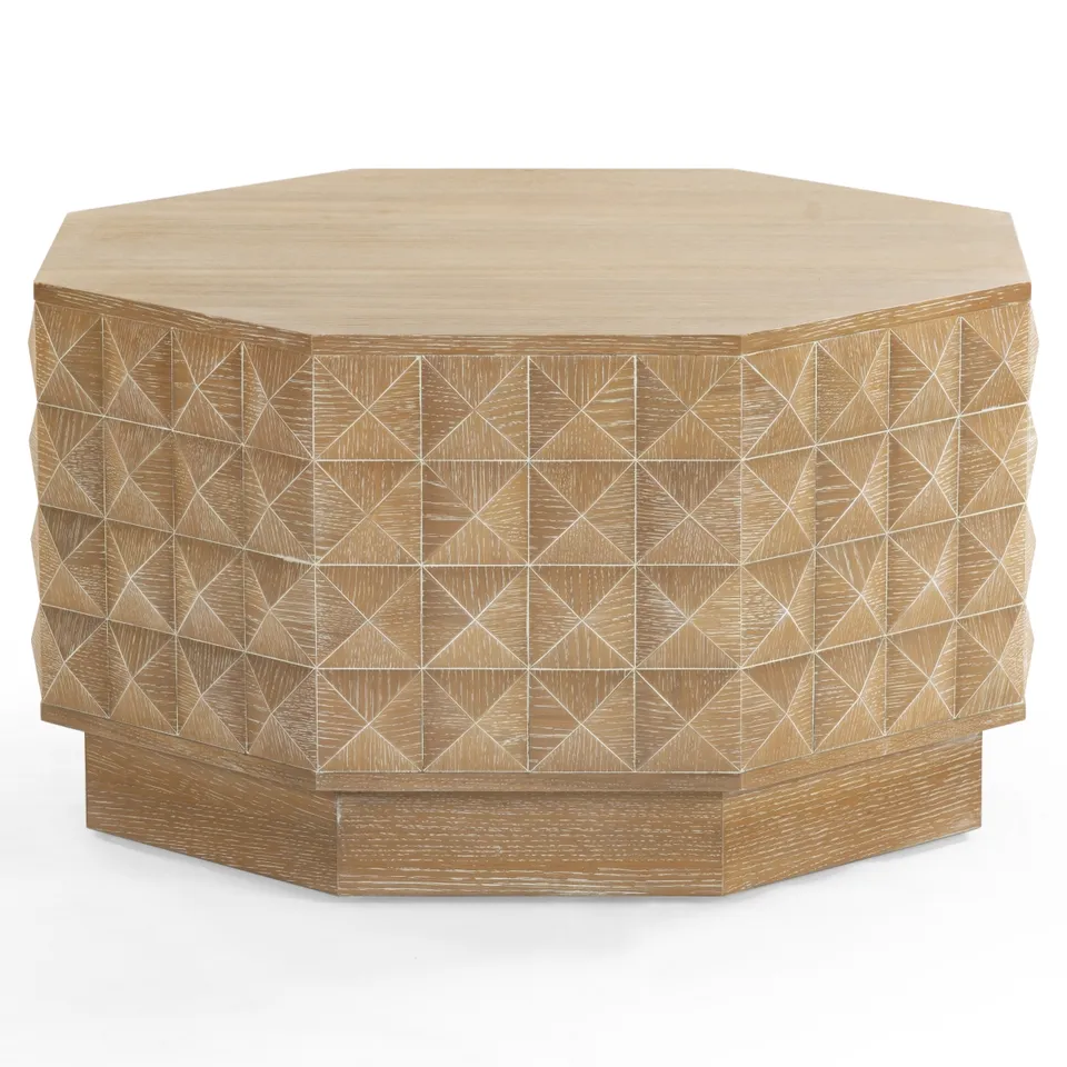 Patty Wood Octagon Coffee Table - Natural