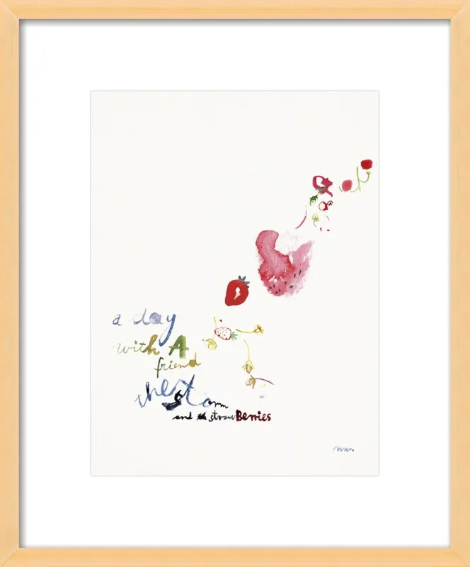 Strawberry Summer Storm by META WRABER for Artfully Walls