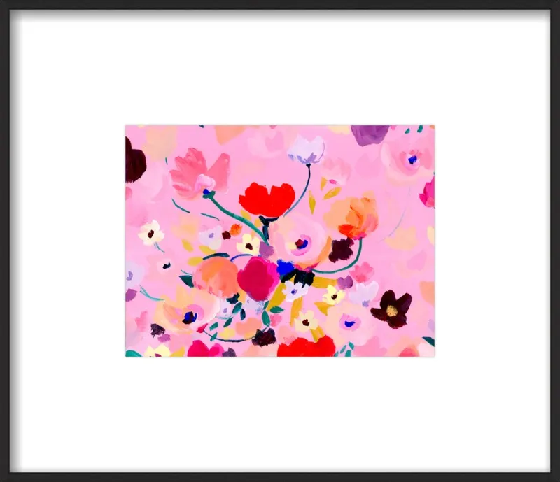 Pink Posey by KT Smail for Artfully Walls