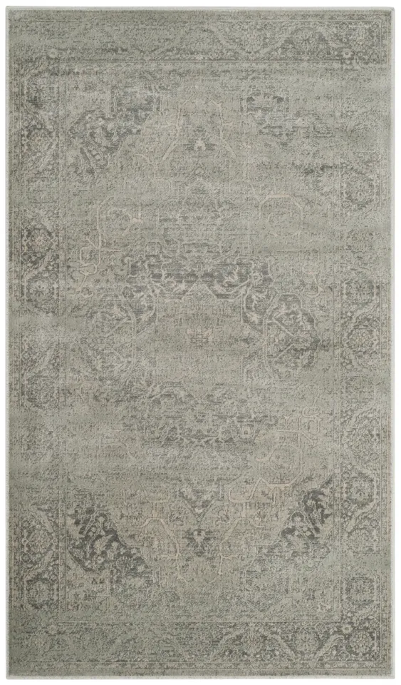 Arlo Home Woven Area Rug, VTG159-7660, Silver,  3' 3" X 5' 7"