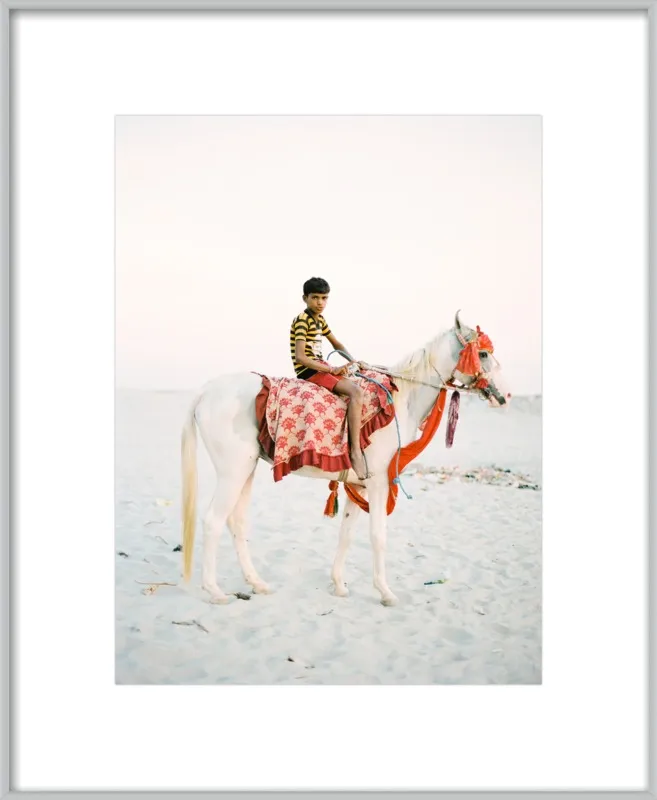 Boy on Horse by Andrew Jacona for Artfully Walls
