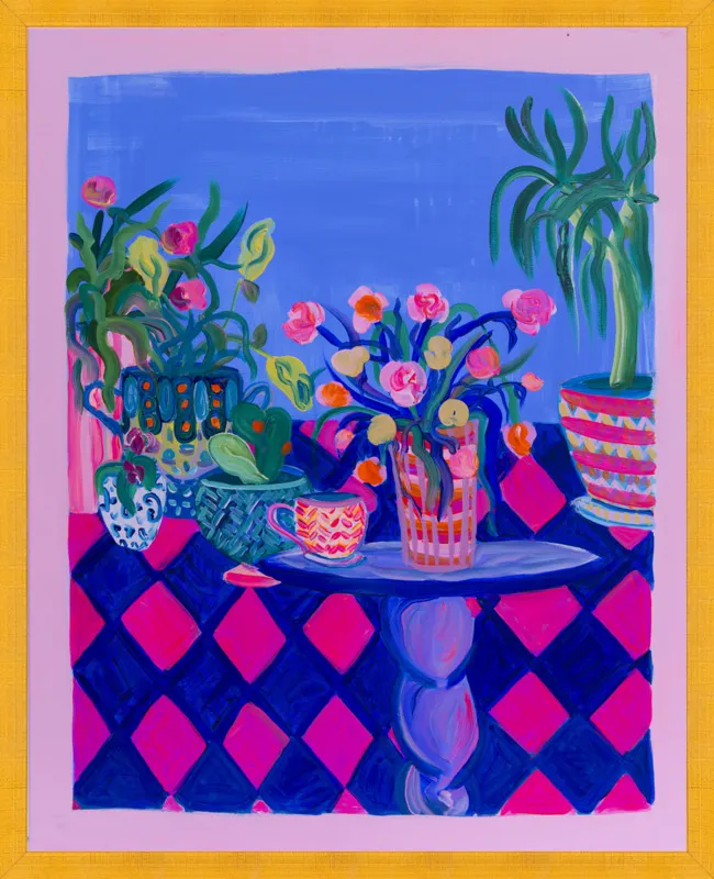 Pots and Plants painting by Davina Shefet for Artfully Walls