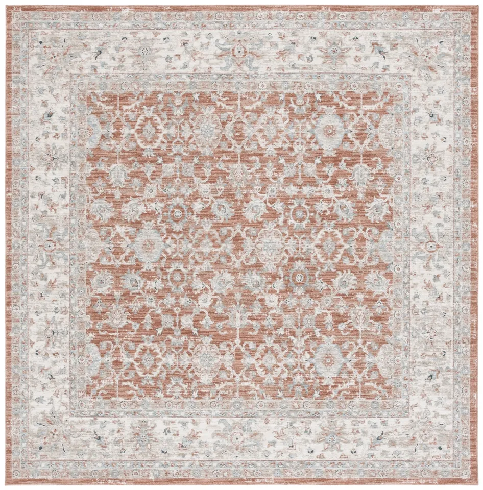 Lauren Ralph Lauren Collection Charlton Rug, Rust / Blue, 6'7" x 6'7"