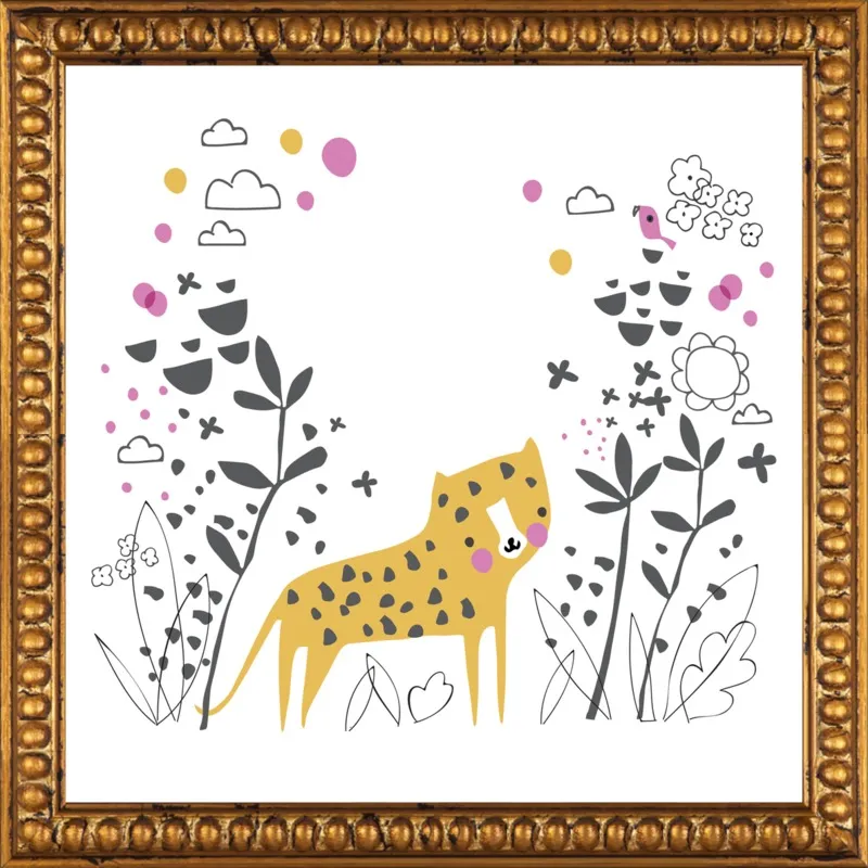 Little jungle leopard by Lizzie Mackay for Artfully Walls