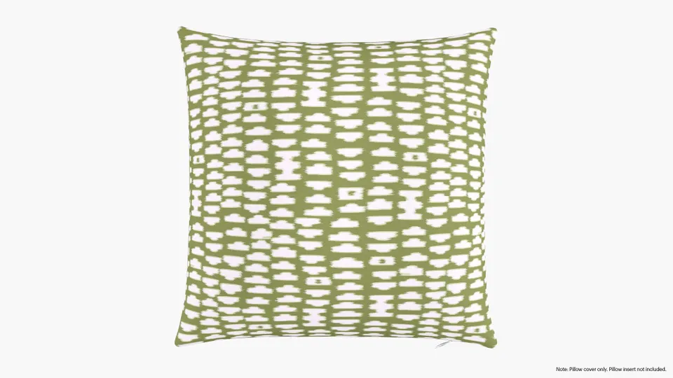 Throw Pillow Cover 20", Olive Odalisque, 20" x 20"