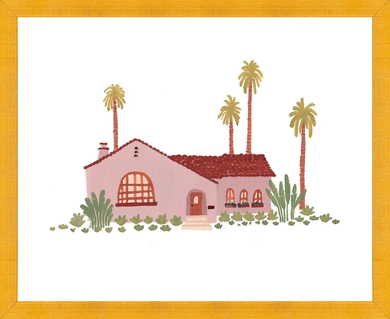Pink Bungalow by Taylor Ann for Artfully Walls