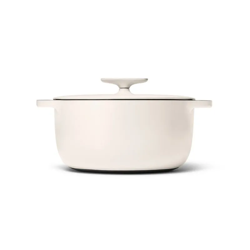 Caraway ® 6.5-Qt. Cream Enameled Cast Iron Dutch Oven with Lid