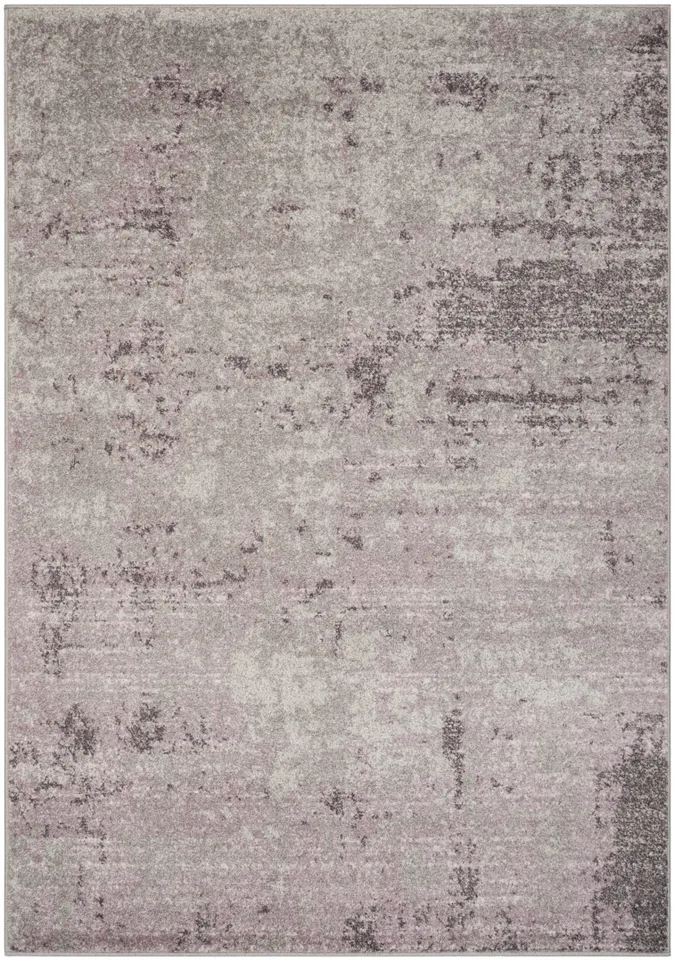 Arlo Home Woven Area Rug, ADR130M, Light Grey/Purple,  5' 1" X 7' 6"