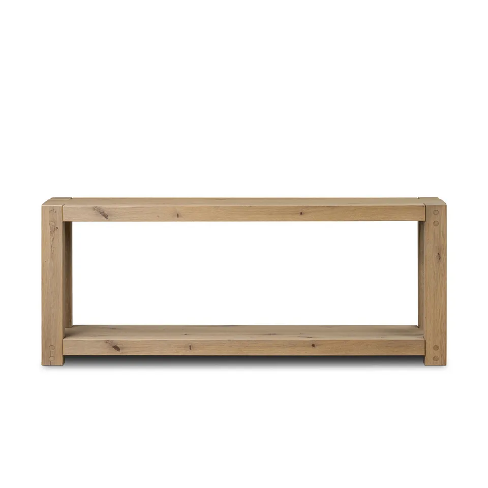 Emmer Console Table - Aged Smoked Oak