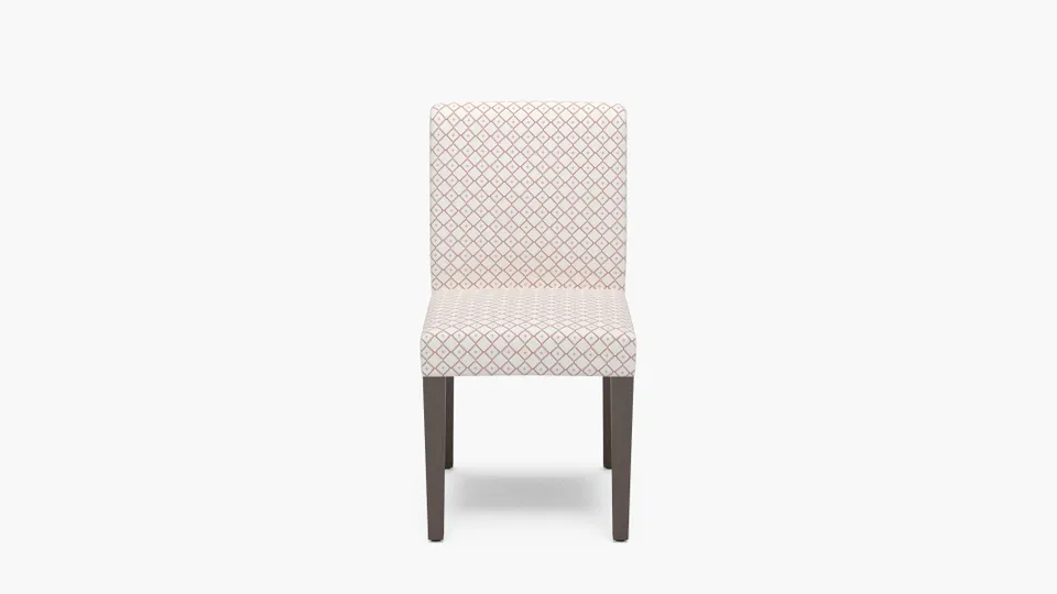Signature Dining Chair, Rosewood Petite Lattice, Espresso Square Tapered Leg