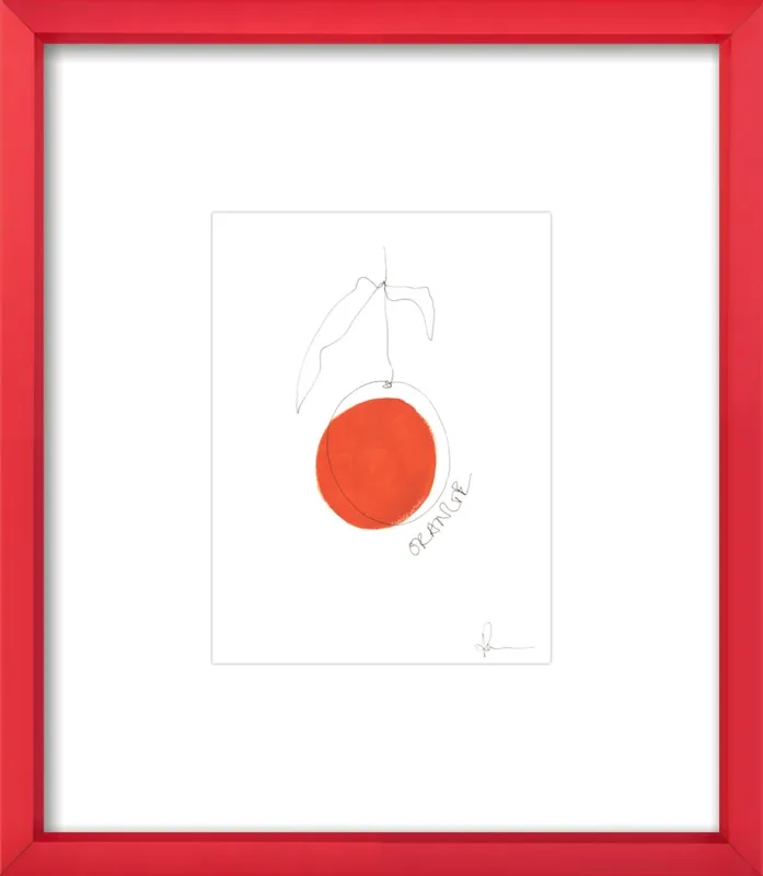 Orange by Polly Mann for Artfully Walls