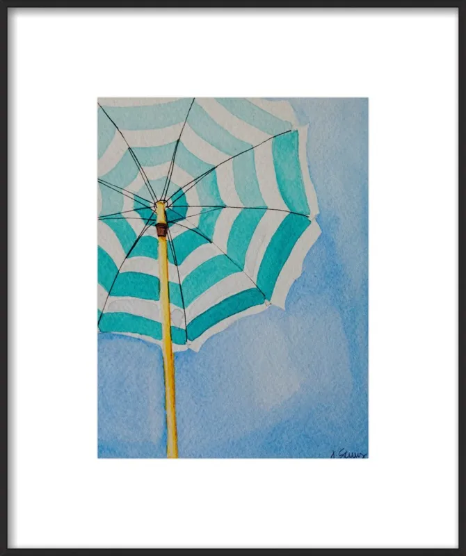 Stripes (Beach Umbrella Series) by Jen Scully  for Artfully Walls