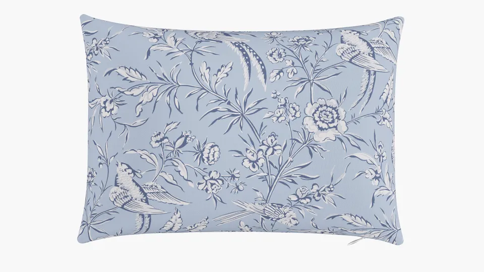 Throw Pillow 14" x 20", Blue Aviary, 14" x 20"