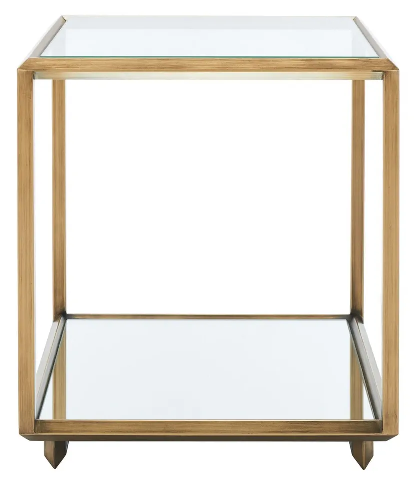 Florabella Mirrored Accent Table - Bronze